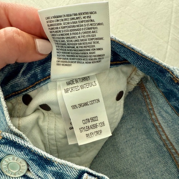 AGOLDE High Rise Riley Cropped Jeans - Picture 8 of 8